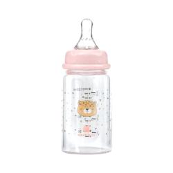 Une image pour le produit Biberon en Verre 120ml Savanna Rose