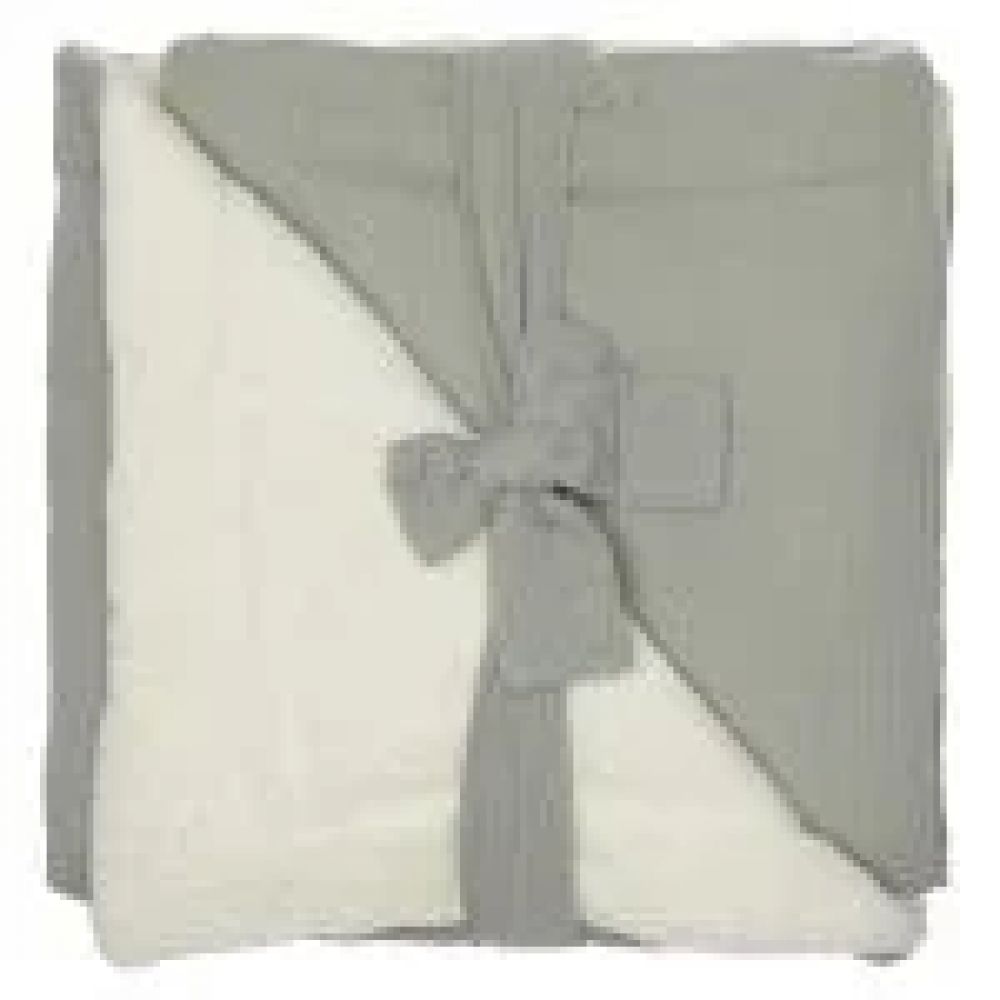 Une image pour le produit Couverture Peluche Double Gaze & Microfibre Vert de Gris – Mix & Match
